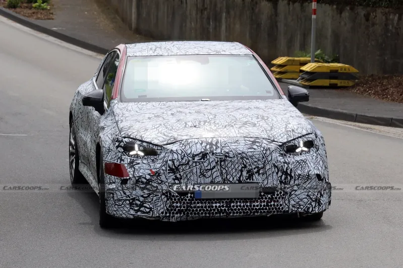 AMG C-Class EV показывает раздвижный спойлер, противостоящий новому электромобилю BMW M3