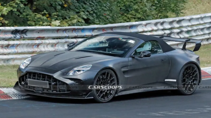 Прототип кабриолета Vantage RS на испытаниях