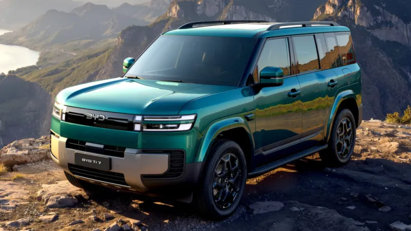 BYD Ti7 бросает вызов Land Rover Defender на рынке Великобритании