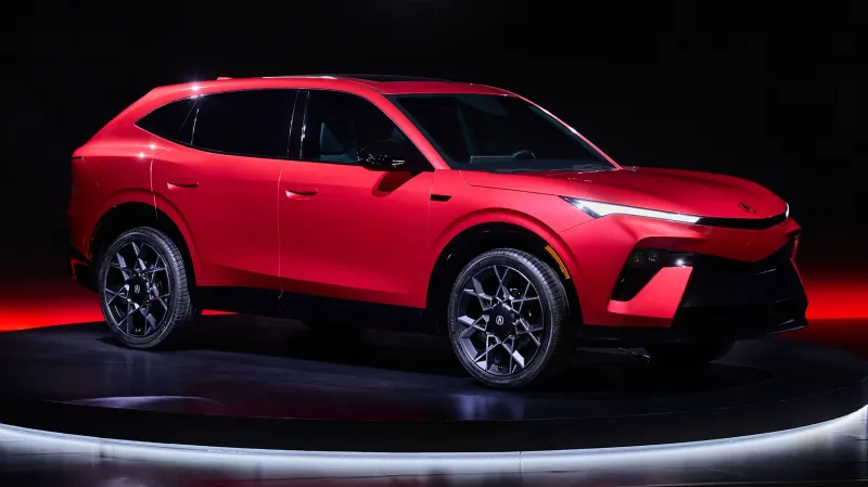 Концептуальная иллюстрация гибридного седана Honda Fastback и RDX без электромобилей