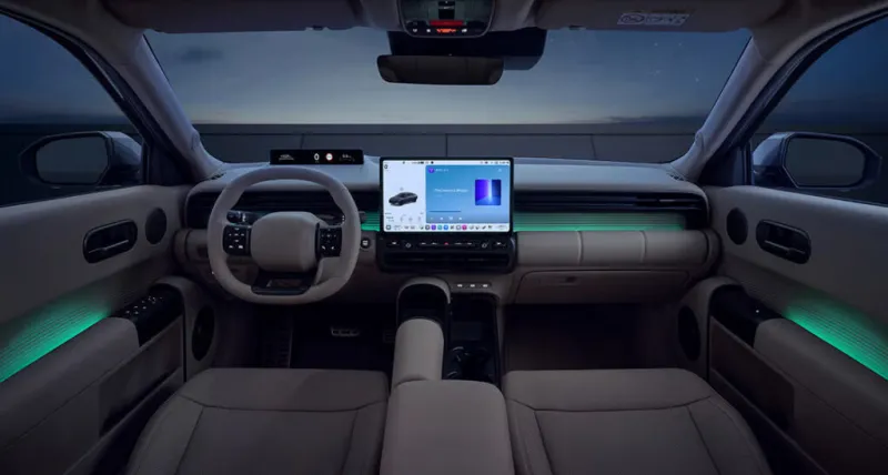 Цифровой экран перед водителем в обновленном седане Hyundai Elantra