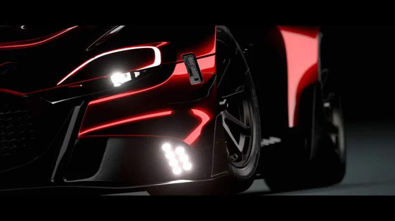 Спортивное купе на треке популярного симулятора Gran Turismo