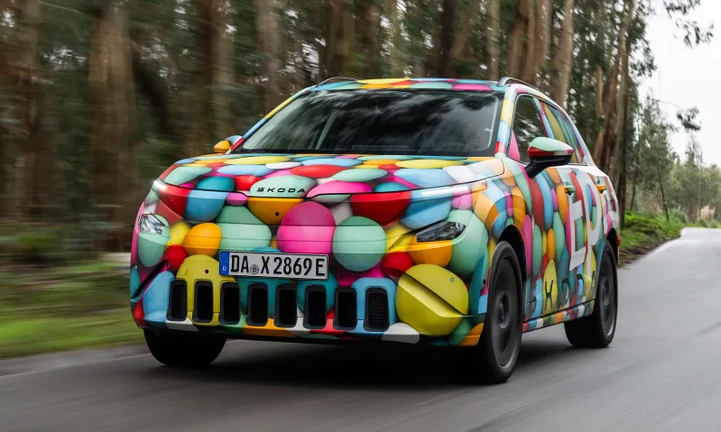 Рулевое колесо и приборная панель Skoda Epiq: современный подход