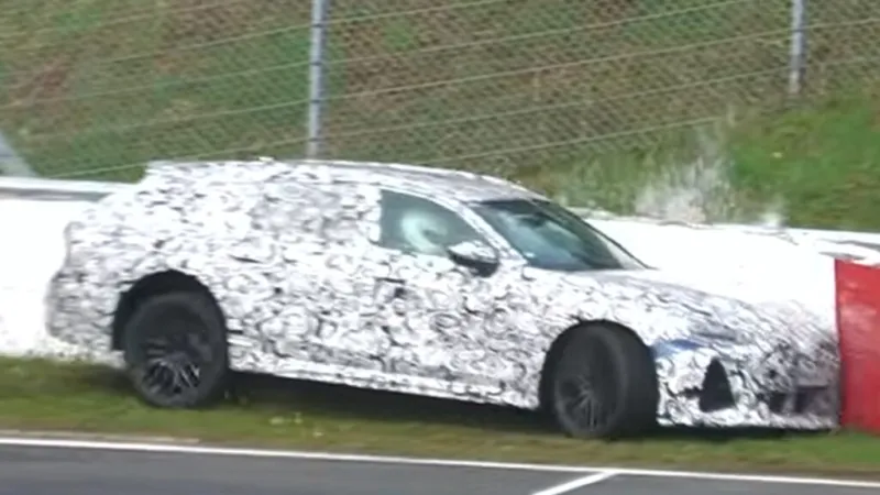 Серьезная поломка прототипа Audi RS6 во время испытаний