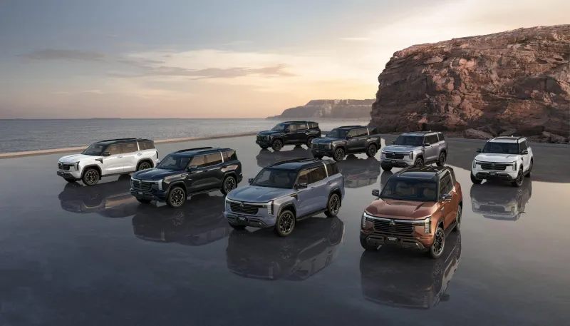 Передняя часть кузова внедорожника Mitsubishi