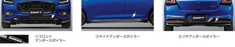 Старый Swift Sport Suzuki, 138 л.с., новый набор сплиттеров