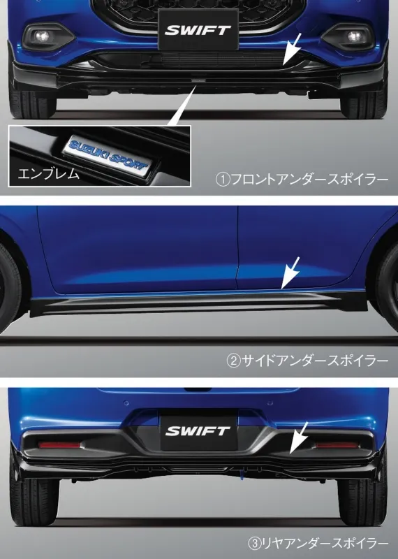 Swift Sport Suzuki: предыдущая версия 138 л.с., теперь со сплиттером