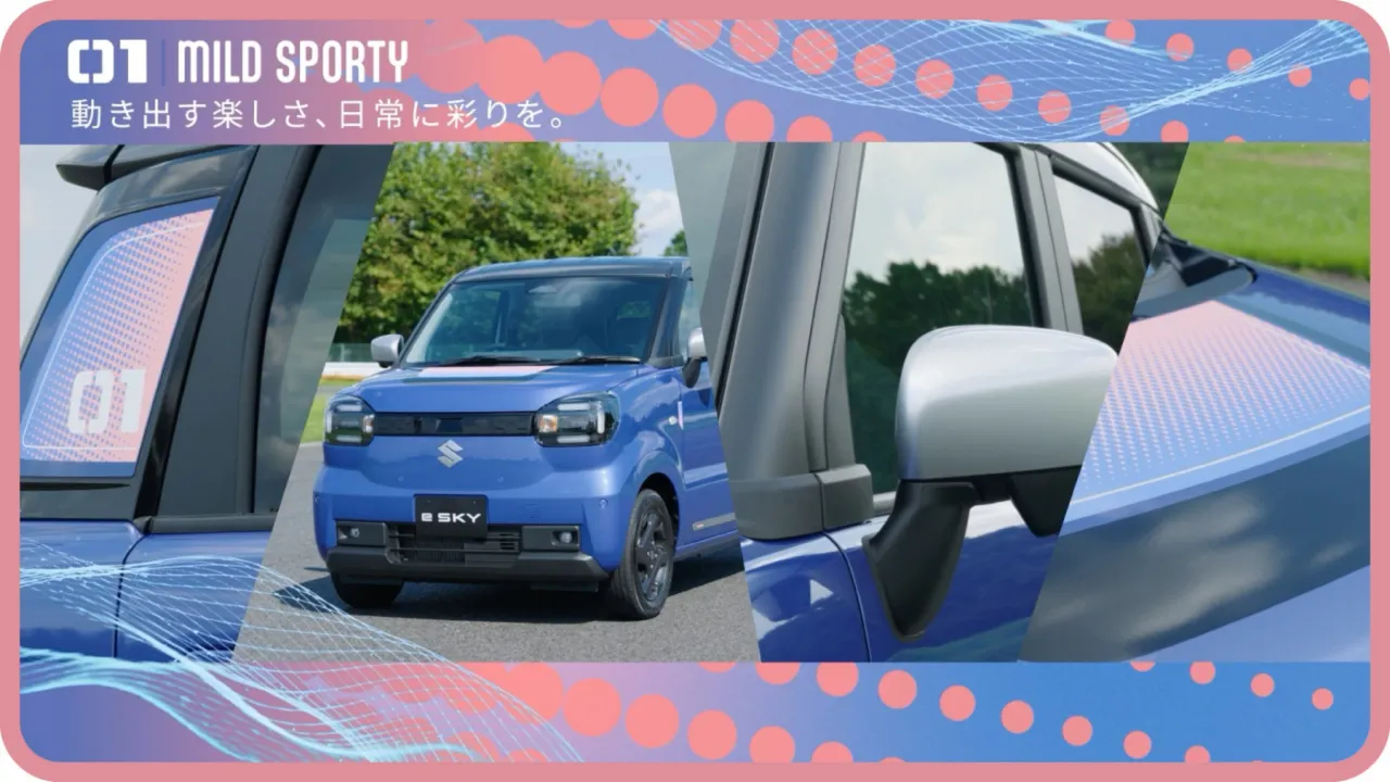 Вид сбоку на электрическую микролитражку Suzuki с батареей на 26 кВтч