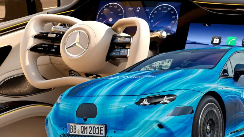 Интерьер Mercedes EQS с системой steer-by-wire