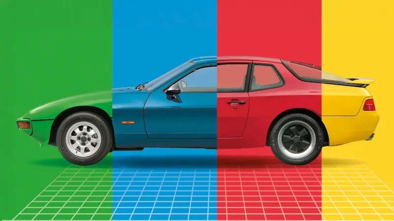 Атмосфера 1980-х на выставке Porsche
