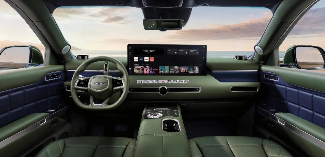 Genesis GV90 Shows How Massive Display Grows Even Bigger For The Ultimate In-Car Movie Theater
